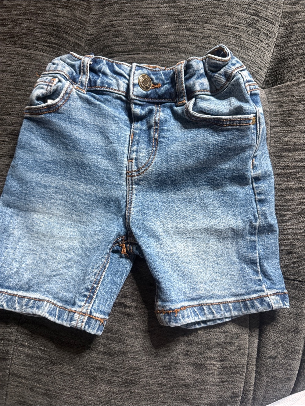 Denim&Co Light Wash Blue Kids Denim Shorts